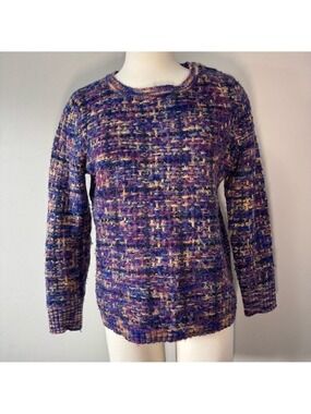 Parkhurst Maeve Pullover Multicolor Textured Crew Neck Sweater